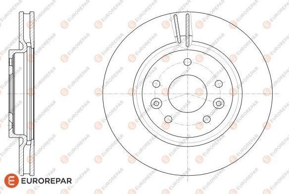 EUROREPAR 1622808580 - Тормозной диск avtokuzovplus.com.ua