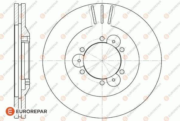 EUROREPAR 1622808680 - Тормозной диск avtokuzovplus.com.ua