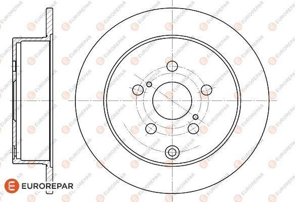 EUROREPAR 1622808980 - Тормозной диск avtokuzovplus.com.ua