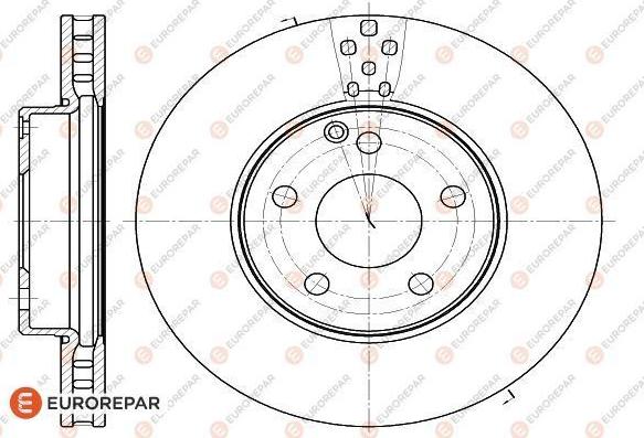 EUROREPAR 1622809780 - Гальмівний диск autocars.com.ua