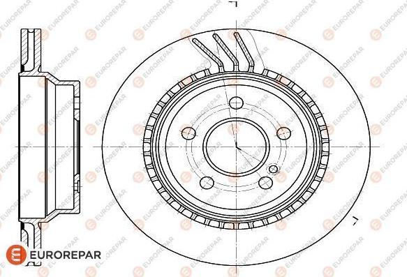 EUROREPAR 1622810080 - Тормозной диск avtokuzovplus.com.ua