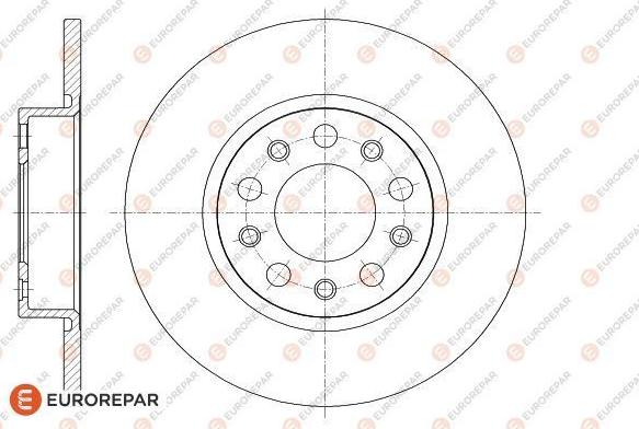 EUROREPAR 1622810180 - Гальмівний диск autocars.com.ua