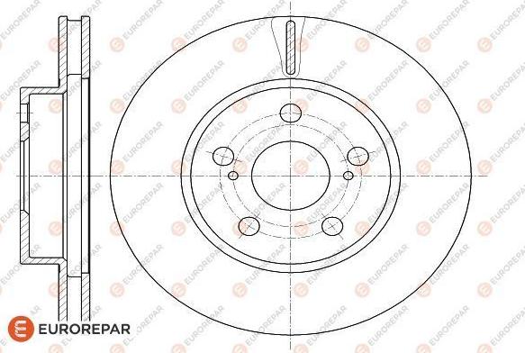 EUROREPAR 1622811680 - Гальмівний диск autocars.com.ua