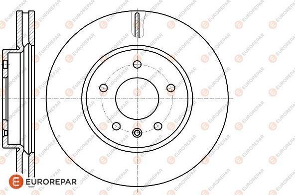 EUROREPAR 1622812680 - Гальмівний диск autocars.com.ua