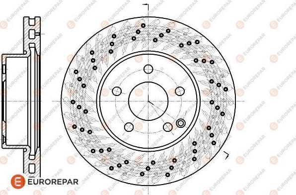 EUROREPAR 1622812880 - Гальмівний диск autocars.com.ua