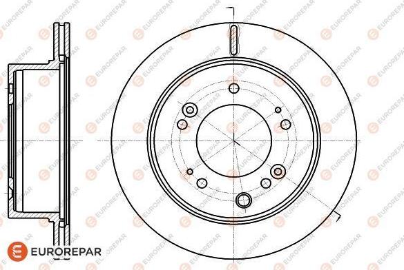 EUROREPAR 1622813580 - Гальмівний диск autocars.com.ua