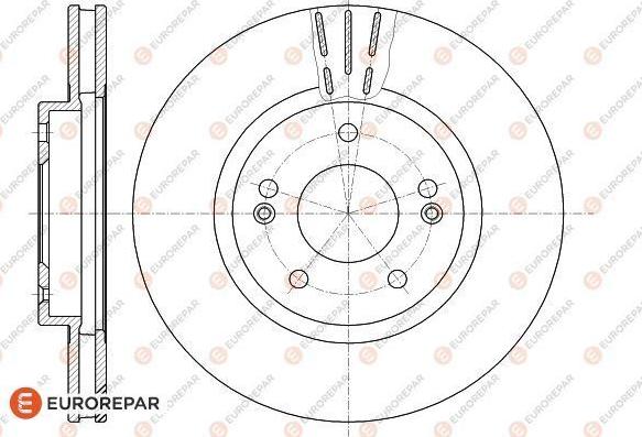 EUROREPAR 1622815780 - Гальмівний диск autocars.com.ua