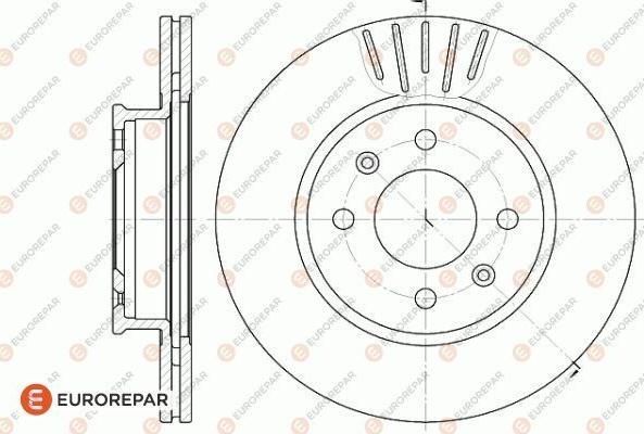 EUROREPAR 1622816180 - Тормозной диск avtokuzovplus.com.ua