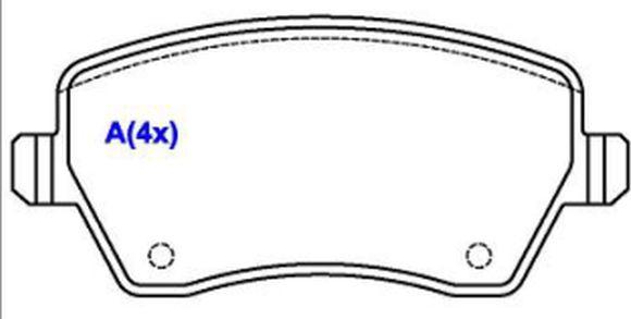 EUROREPAR 1636485680 - Тормозные колодки, дисковые, комплект autodnr.net