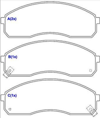 EUROREPAR 1636485880 - Тормозные колодки, дисковые, комплект avtokuzovplus.com.ua