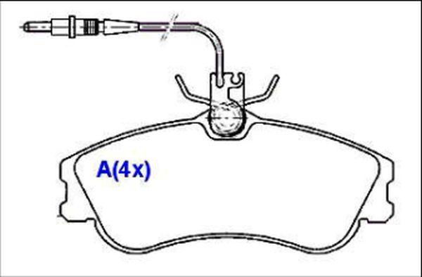 EUROREPAR 1636486180 - Тормозные колодки, дисковые, комплект autodnr.net