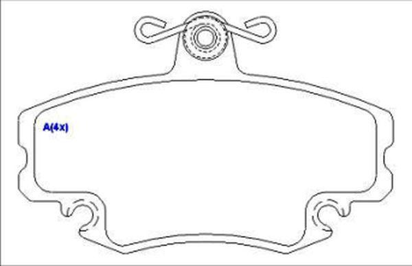 EUROREPAR 1636486480 - Гальмівні колодки, дискові гальма autocars.com.ua