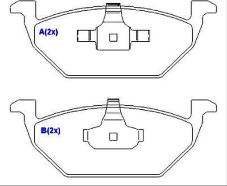 EUROREPAR 1636487680 - Тормозные колодки, дисковые, комплект autodnr.net