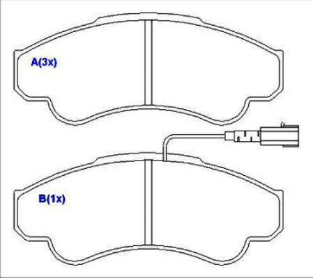 EUROREPAR 1636487980 - Тормозные колодки, дисковые, комплект avtokuzovplus.com.ua