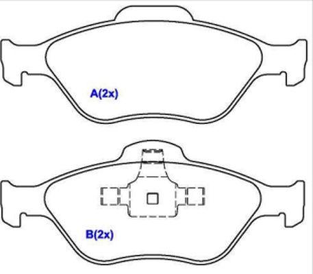 EUROREPAR 1636488380 - Тормозные колодки, дисковые, комплект autodnr.net