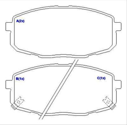 EUROREPAR 1636488580 - Тормозные колодки, дисковые, комплект avtokuzovplus.com.ua