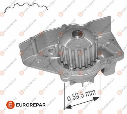 EUROREPAR 1637173180 - Водяной насос avtokuzovplus.com.ua