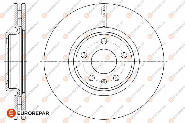 EUROREPAR 1642749880 - Гальмівний диск autocars.com.ua