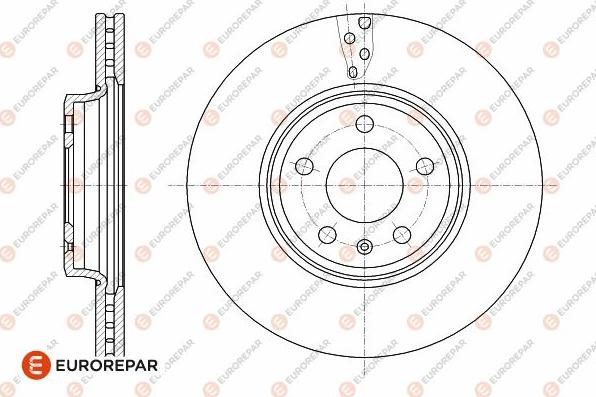 EUROREPAR 1642749980 - Гальмівний диск autocars.com.ua