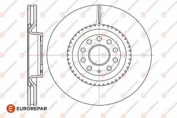 EUROREPAR 1642750880 - Гальмівний диск autocars.com.ua