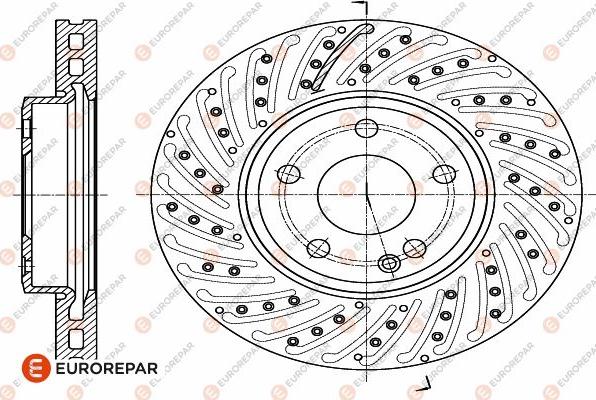 EUROREPAR 1642751180 - Гальмівний диск autocars.com.ua