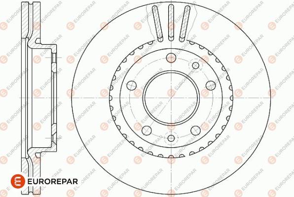 EUROREPAR 1642751680 - Тормозной диск avtokuzovplus.com.ua