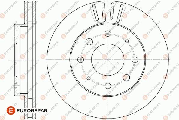 EUROREPAR 1642752480 - Тормозной диск avtokuzovplus.com.ua