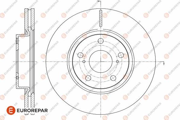 EUROREPAR 1642752780 - Тормозной диск avtokuzovplus.com.ua