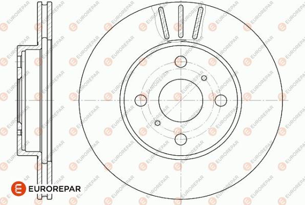 EUROREPAR 1642753180 - Гальмівний диск autocars.com.ua