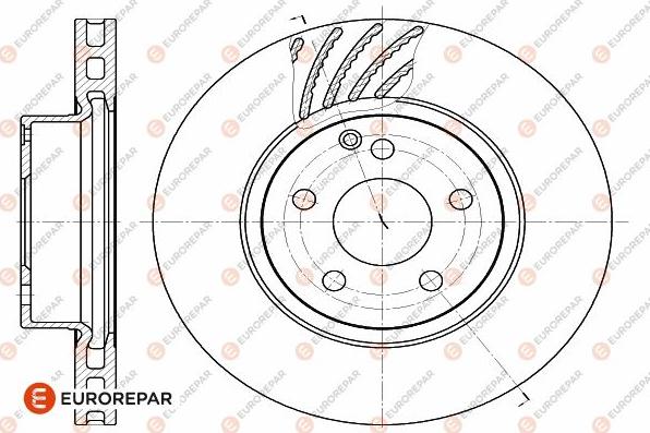 EUROREPAR 1642754480 - Гальмівний диск autocars.com.ua