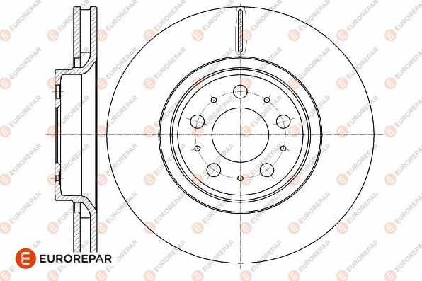 EUROREPAR 1642754680 - Гальмівний диск autocars.com.ua