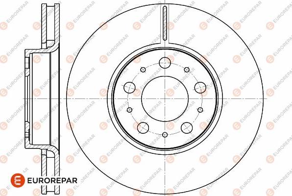 EUROREPAR 1642754780 - Гальмівний диск autocars.com.ua