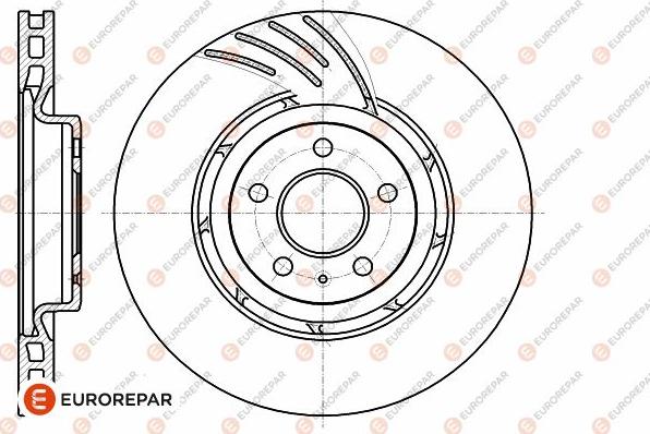 EUROREPAR 1642755080 - Гальмівний диск autocars.com.ua