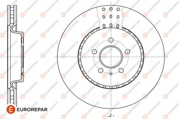 EUROREPAR 1642755180 - Гальмівний диск autocars.com.ua