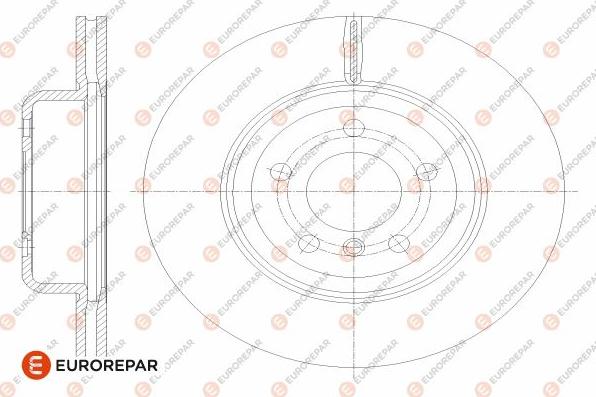 EUROREPAR 1642755380 - Гальмівний диск autocars.com.ua