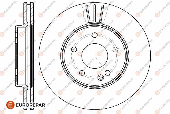 EUROREPAR 1642755480 - Гальмівний диск autocars.com.ua