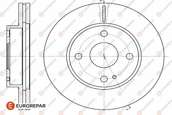 EUROREPAR 1642755880 - Тормозной диск avtokuzovplus.com.ua