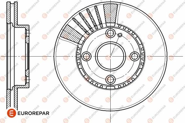 EUROREPAR 1642755980 - Тормозной диск avtokuzovplus.com.ua