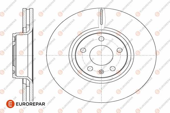 EUROREPAR 1642756380 - Гальмівний диск autocars.com.ua