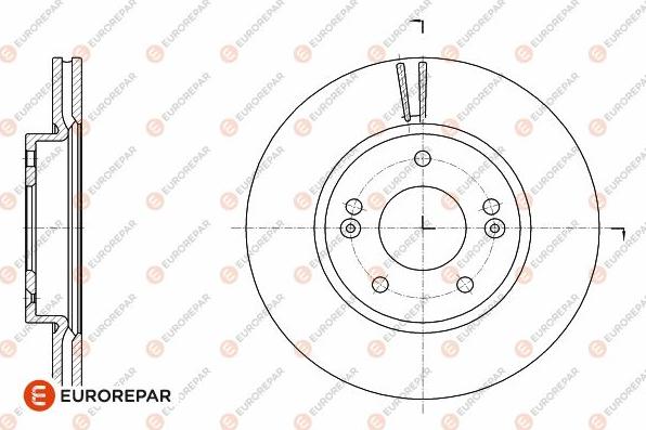 EUROREPAR 1642756980 - Гальмівний диск autocars.com.ua