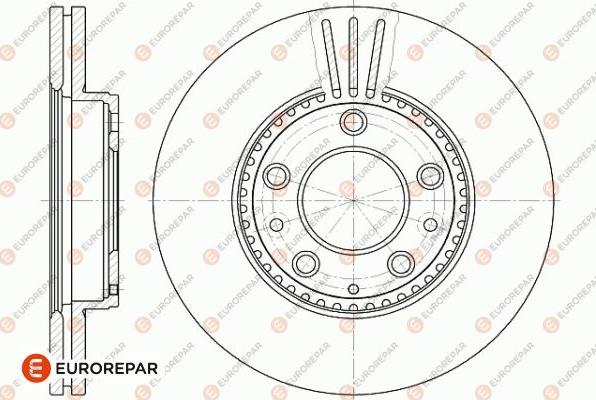 EUROREPAR 1642757580 - Тормозной диск avtokuzovplus.com.ua