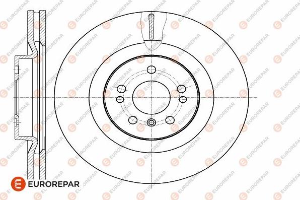 EUROREPAR 1642758380 - Тормозной диск avtokuzovplus.com.ua