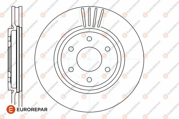 EUROREPAR 1642758580 - Тормозной диск avtokuzovplus.com.ua