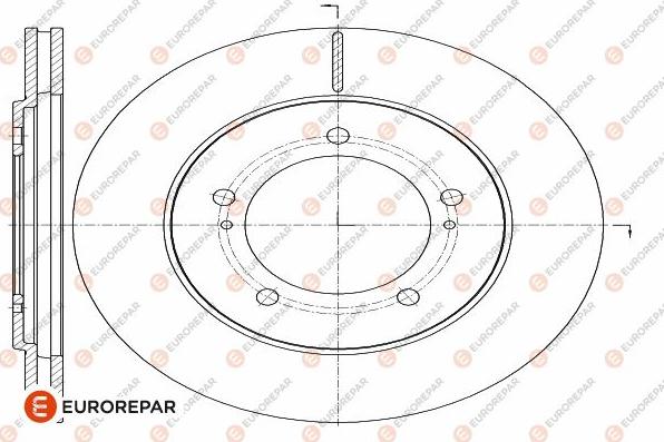 EUROREPAR 1642759280 - Тормозной диск avtokuzovplus.com.ua