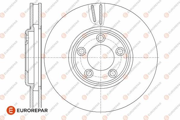 EUROREPAR 1642759580 - Гальмівний диск autocars.com.ua