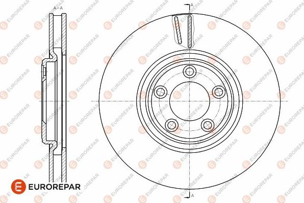 EUROREPAR 1642759680 - Гальмівний диск autocars.com.ua