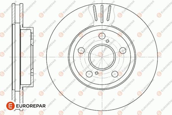 EUROREPAR 1642760380 - Гальмівний диск autocars.com.ua