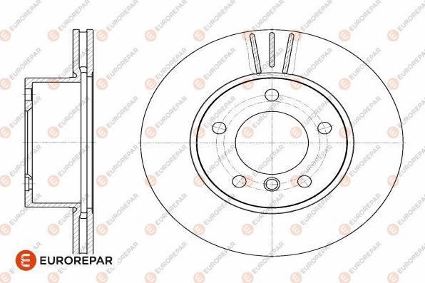 EUROREPAR 1642760580 - Гальмівний диск autocars.com.ua