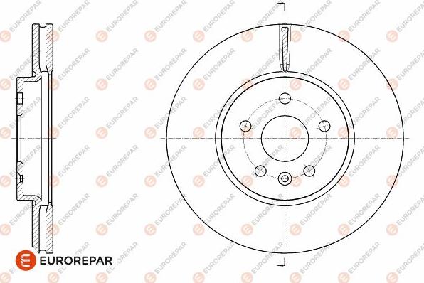 EUROREPAR 1642760780 - Гальмівний диск autocars.com.ua