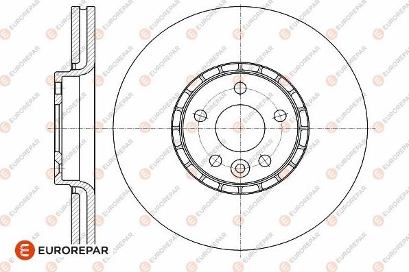 EUROREPAR 1642760980 - Гальмівний диск autocars.com.ua